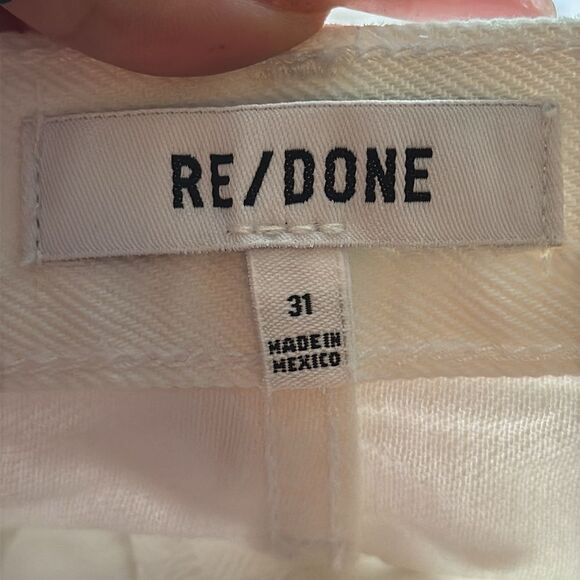 ReDone Originals 70s Stove Pipe in White Destroyed‎ Womens Size 31 - Picture 7 of 11